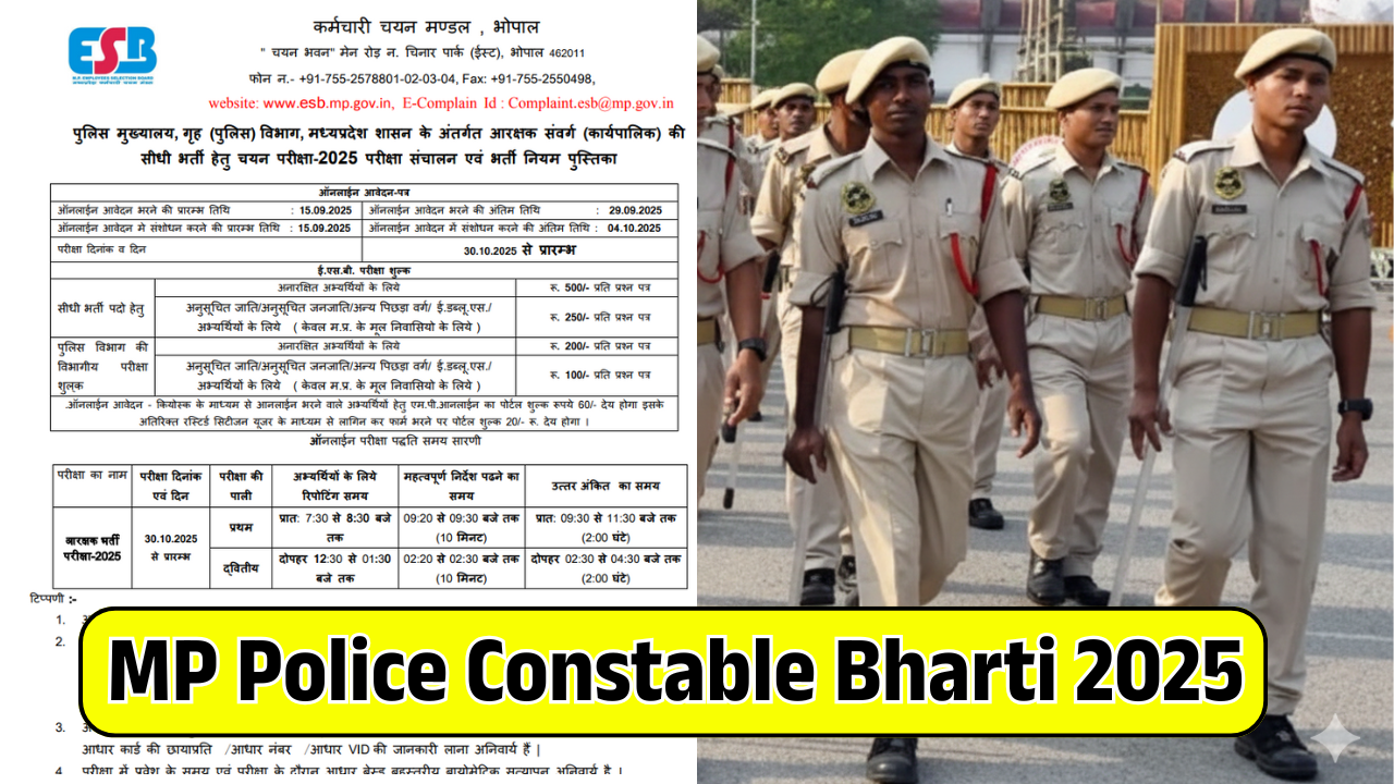 MP Police Constable Bharti 2025